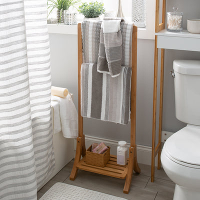 2 of 4:Porte-serviettes autoportant en bambou Neu Home 