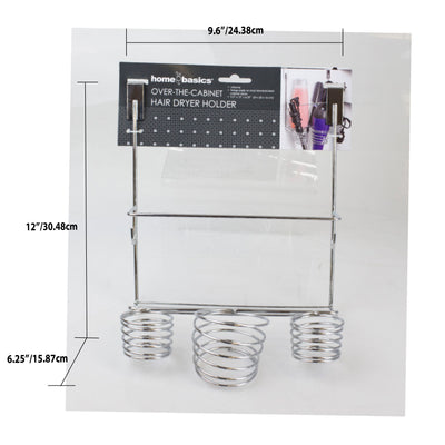 3 of 3:Organiseur de rangement multifonction à 4 compartiments pour accessoires de bain, en acier inoxydable, chromé, pour soins capillaires et coiffure 