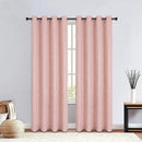 2 of 11:Silas Damask Metallic Grommet Room Darkening Window Panel, 52x84 Inches 