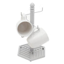 1 of 3:Home Basics Cast Iron Lines Design Mug Tree, Gray, 6.75x13.75x6.75 Inches 