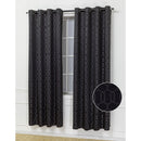 1 of 2:Carlton Hexagon Link Room Darkening Grommet Window Panel, 54x84 Inches 