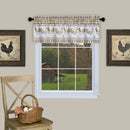1 of 2:Barnyard Window Curtain Valance - 58x14 - Taupe 