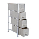 1 of 2:Simplify 4 Drawer Narrow Storage Chest in Beige 