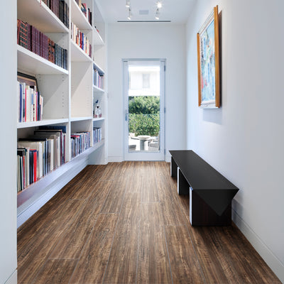 1 of 1:Flex Flor™ Looselay Vinyl Plank 9inx48in Aged Driftwood - 8 Planks/24 sq. ft. 