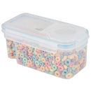 1 of 4:Home Basics Dispensador de cereales pequeño de plástico con boquilla vertedora, transparente 