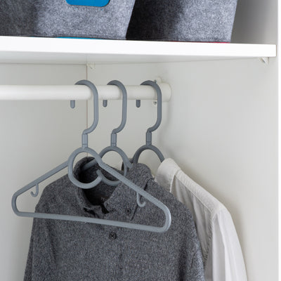 2 of 4:Woolite Swivel Neck Hangers 5 Pack in Grey 