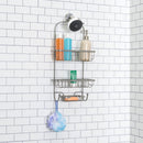6 of 7:Home Basics Heavy Weight Satin Nickel Shower Caddy 
