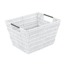 1 of 4:Panier de rangement en rotin Simplify de taille moyenne, blanc 