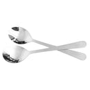 1 of 4:Home Basics 2 Piece Stainless Steel Hosting Serving Set with Hammered Finish Handles, Silver 