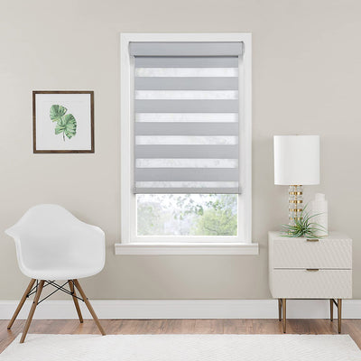 5 of 8:Cordless Celestial Room Darkening Double Layered Window Shade 
