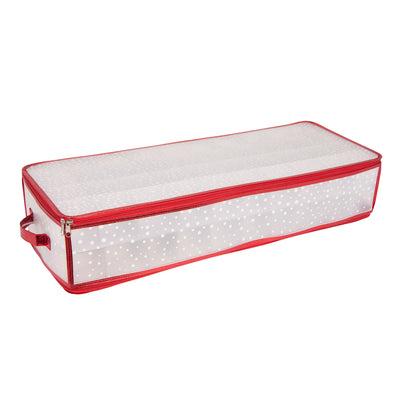 1 of 4:Simplify 80 Count Ornament Storage Organizer in Red 