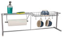 1 of 3:Home Basics Over the Sink Counter Kitchen Station, Silver, 36.5x9x11.75 Inches 