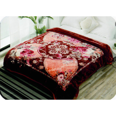 7 of 15:Couverture en microvison HIYOKO Floral Dream, Queen 