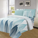 4 of 4:Premium Bright 4 & 6 Piece Wrinkle-Free Sheet Set, Modern Leaf 