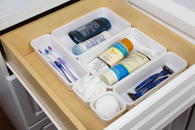 4 of 6:Home Basics 8 Piece Multi Drawer Organizer Set 