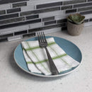 3 of 4:Ensemble de 4 fourchettes de table en acier inoxydable Home Basics, manches texturés, argent 
