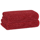 4 of 24:PREMIUS 2 Pack Leaf 100% Cotton Yarn Dyed Hand Towel, 16x28 Inches 