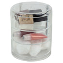 1 of 5:Organiseur de cosmétiques pivotant à 3 niveaux Home Basics en plastique incassable, transparent 