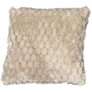 3 of 6:EClair Honeycomb Faux Fur Decorative Throw Pillow, 20x20 Inches 