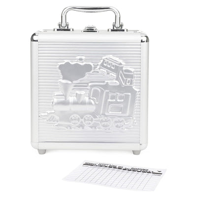 4 of 5:Cardinal Mexican Train Dominoes Deluxe Set With Aluminum Carry Case, Ages Children 8 + 