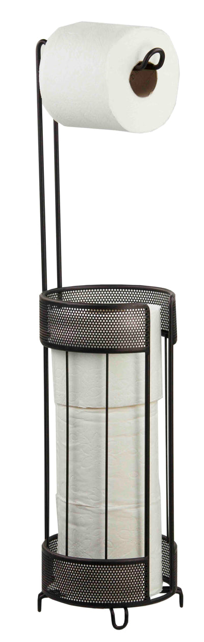 1 of 5:Home Basics Metropolitan Collection Steel Toilet Paper Holder, Bronze 