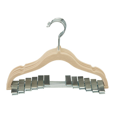 1 of 1:Simplify 6 Pack Children's Velvet Hangers in Ivory 
