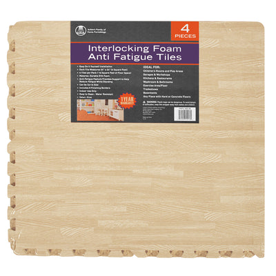 18 of 39:Interlocking Foam 24x24 Anti Fatigue Floor Tiles, 4 Tiles Per Pack, 16 Sq. Ft. 