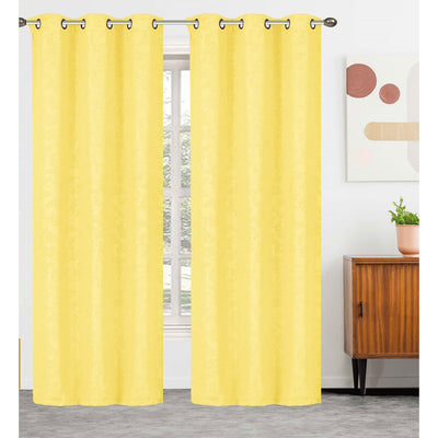10 of 10:Serbia 2-Pack Room Darkening Embossed Leaf Grommet Window Panel, 76x84 Inches 