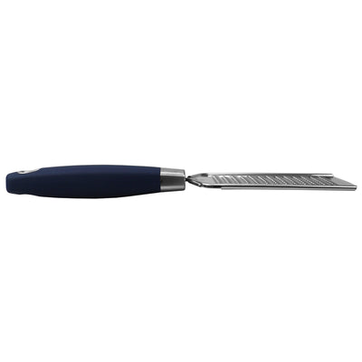 2 of 4:Home Basics Meridian Stainless Steel Mini  Handheld Cheese Grater, Indigo 