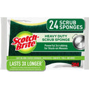 1 of 3:Scotch-Brite - Esponja de limpieza para uso intensivo, paquete de 4, amarillo y verde 