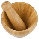 3 of 5:Home Basics Bamboo Mortar And Pestle Set, Small, 4.5x3.25 Inches 