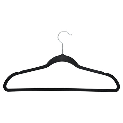 2 of 4:Lot de 25 cintres fins en velours noir Simplify 