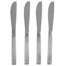 1 of 5:Home Basics Eternity Mirror Finish 4 Piece Stainless Steel Dinner Knife Set, Silver 