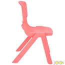 5 of 7:JOON Stackable Plastic Kids Learning Chairs, Coral, 20.5x12.75X11 Inches, 2-Pack (Pack of 2) 