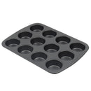 1 of 5:Moule à muffins antiadhésif en acier Baker's Secret Essentials de 12 tasses 