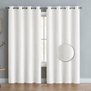 8 of 8:Courtney Textured Room Darkening Grommet Window Panel, 52x84 Inches 