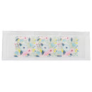 2 of 4:Home Basics Floral 3 Compartment Plastic Cosmetic Organizer, Clear 