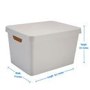 4 of 4:Grande boîte de rangement Vinto Simplify avec couvercle en ivoire 
