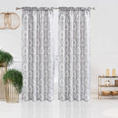 15 of 21:Lizet Damask Jacquard Rod Pocket Window Panel and Valance Treatments, All Sold Separately 