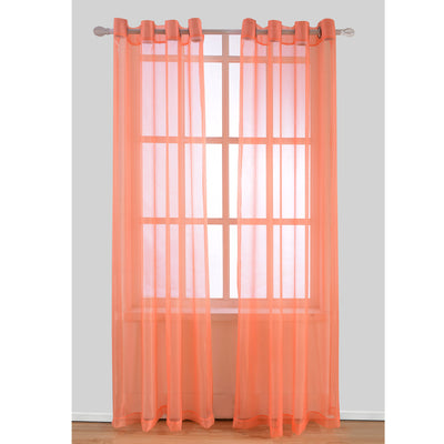 9 of 17:Harper Solid Sheer Voile Grommet Window Panel, 54x84 Inches 