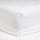 2 of 4:Adorable protège-matelas zippé en polycoton, blanc 