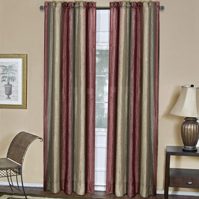 1 of 1:Ombre Window Curtain Panel 50x63 - Burgundy 