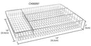 7 of 7:Plateau à couverts et couverts en acier chromé Home Basics à 4 compartiments 
