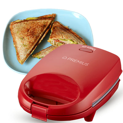1 of 18:PREMIUS Ceramic Non-Stick Mini Snack Sandwich Maker, 5x4.4 Inch Mold 
