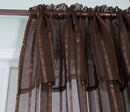 28 of 31:Gretchen Striped Rod Pocket Window Panel with Attached Valance, 54x90 Inches 