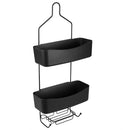 1 of 4:Home Basics 2 Tier Shower Caddy with Plastic Baskets, Black 