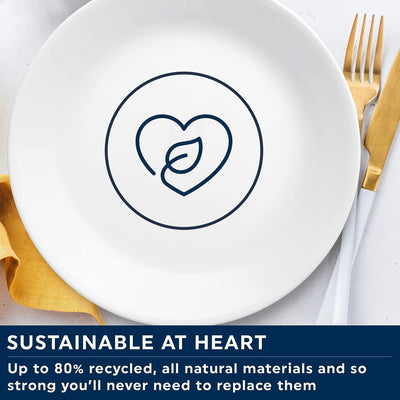 5 of 6:Corelle Vitrelle 12 Piece Round Dinnerware Set, Crimson Trellis, Service for 4 
