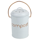 1 of 6:Home Basics Grove Compact Countertop Compost Bin, White 