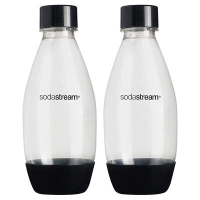 1 of 6:Bouteille fine gazéifiée SodaStream 0,5 L, lot de 2, noire 