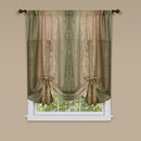 1 of 1:Ombre Window Curtain Tie Up Shade 50x63 - Earth 
